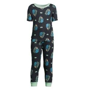 Boy's Size 4 Pajama Set Batman Short Sleeve Shirt and Pants Cotton